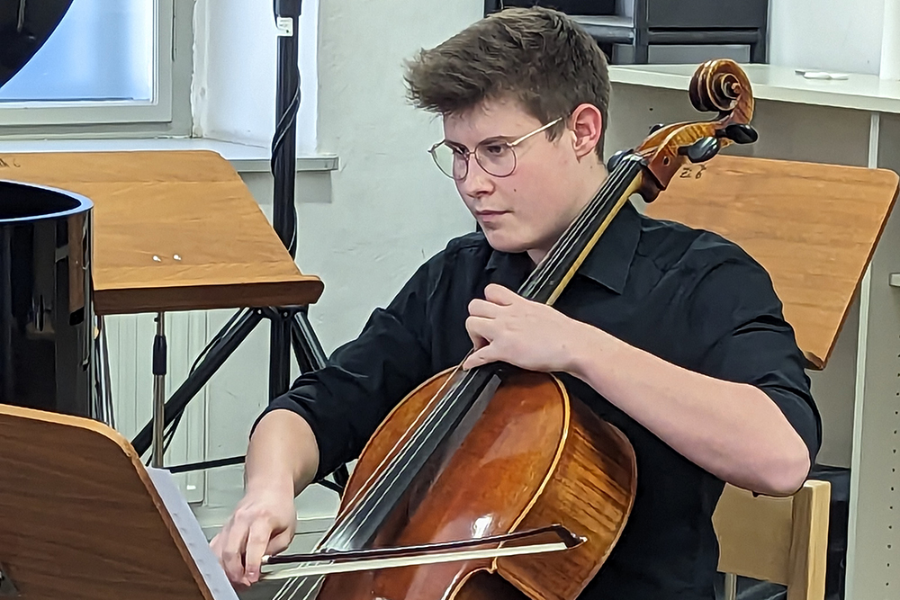 Felix Böhm am Cello