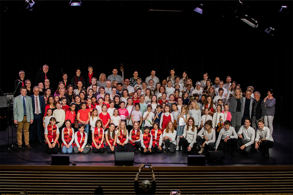 Gruppenbild des Auftritts im Live Congress Leoben
