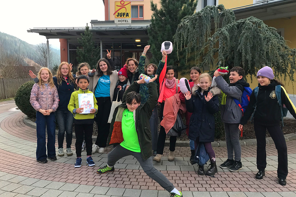 Gruppenbild Kinderchor vorm JUFA Veitsch